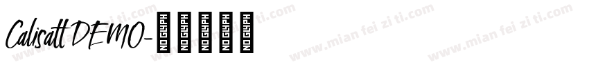 Calisatt DEMO字体转换